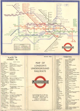 New style tube map from 1933