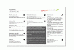 Cheat sheet with drop shadow