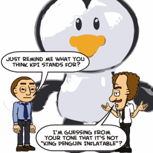 Penguin KPI cartoon