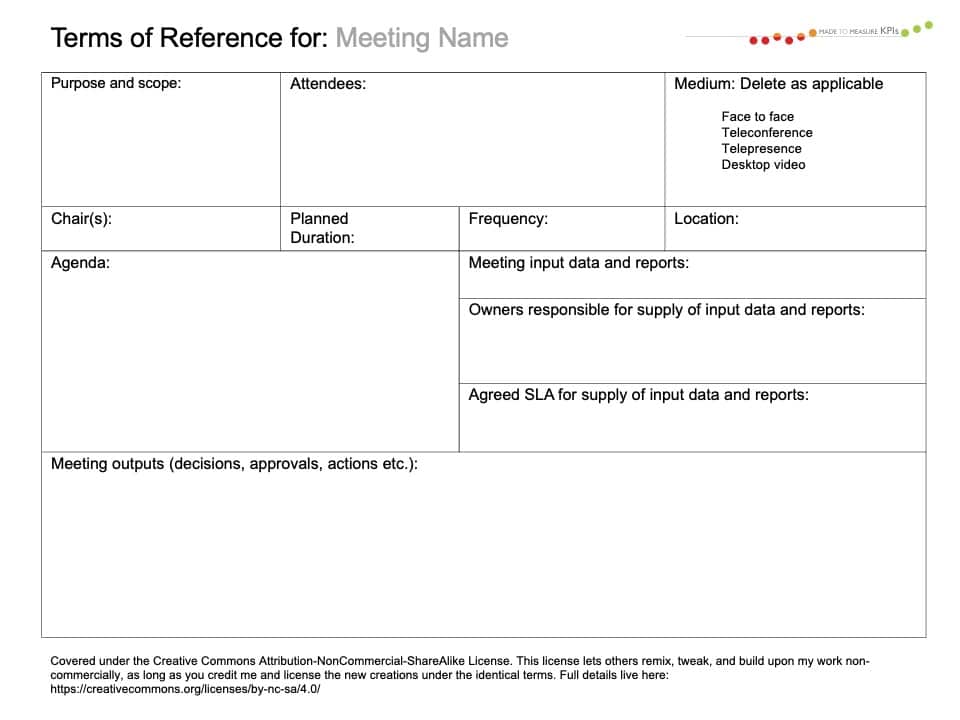Meetings-ToR-PowerPoint Meeting terms of reference template image