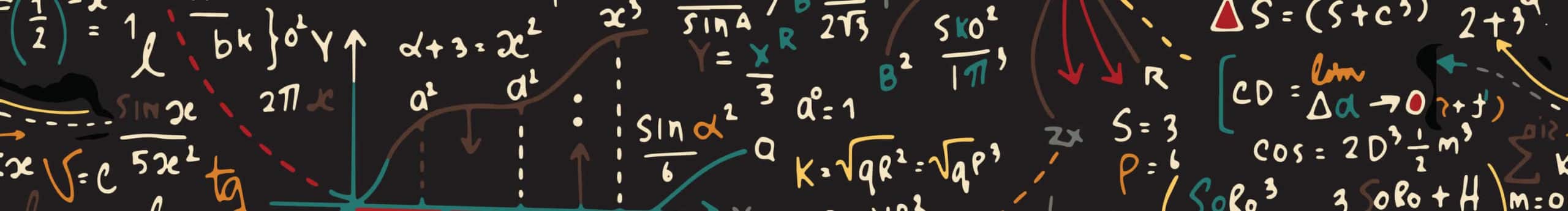 bigstock--195563902 Math education vector pattern with handwritten formulas tasks plots calculations and geometrical figures.seamless background doodle vector.