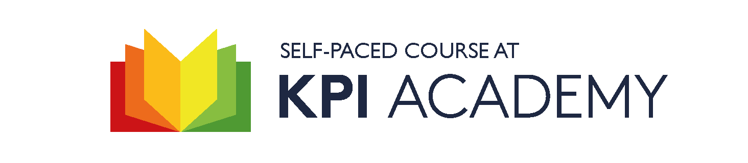 Self-pace course available from KPI Academy