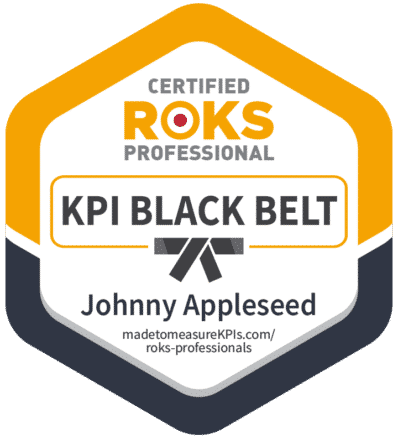 KPI Black Belt Badge - Johnny Appleseed