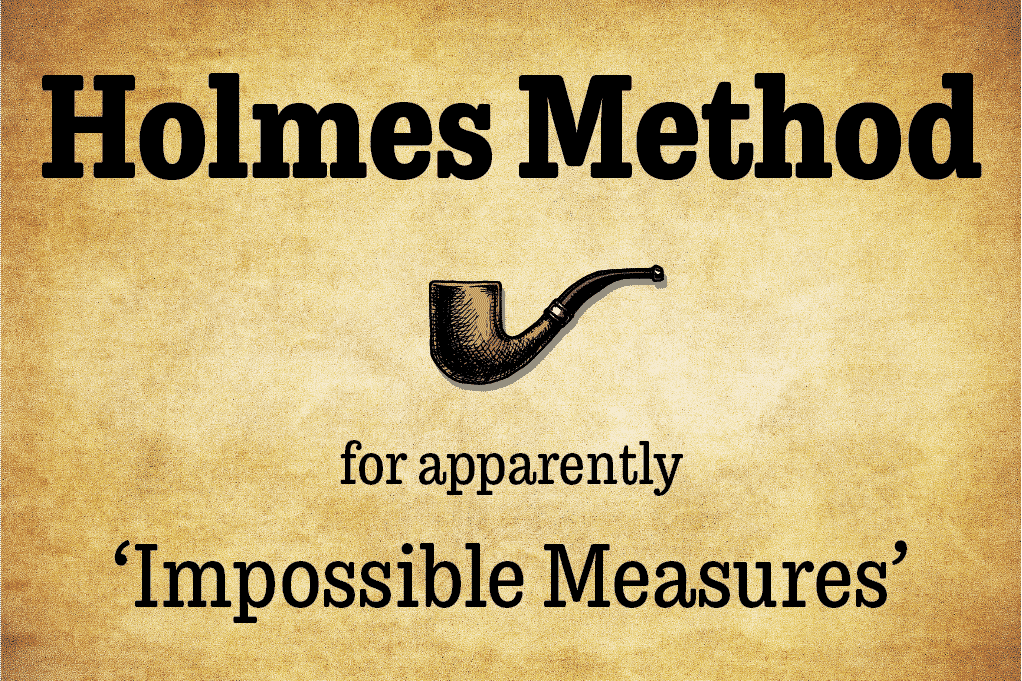 Holmes method for apparently impossible measures logo