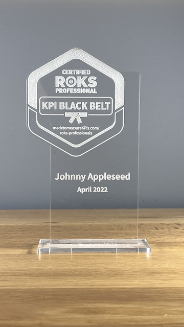 KPI Professional Certification Johhny Appleseed KPI Black Belt Trophy - 1