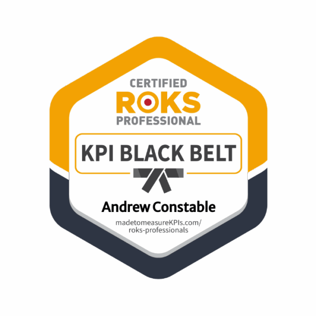 Andrew Constable KPI Black Belt Badge Andrew Constable KPI Black Belt Badge