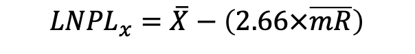 Lower Natural Process Limit Calculation